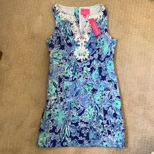 Lilly Pulitzer Gabby shift dress sz 8 “Royal Purple Koalafications”